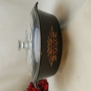 Wear Ever Glass American Wheat Ovenware with Silverstone Cassarole